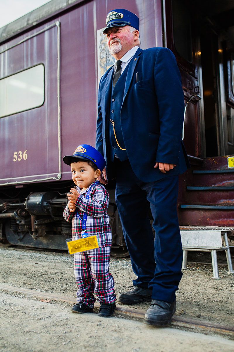 An experience your family will never forget with the 2023 Polar Express train conductors