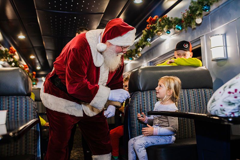 Meet real life Santa only on the 2023 GSMR Polar Express Train Ride