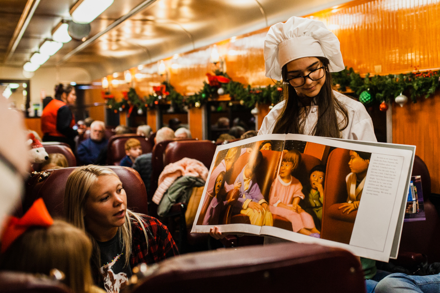 Ride the 2023 Great Polar Express Train in comfort in Crown Class